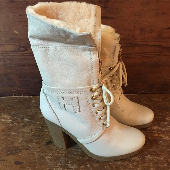 Hunter Boots Leather Circa 2010 Rare - Picture 4 of 4